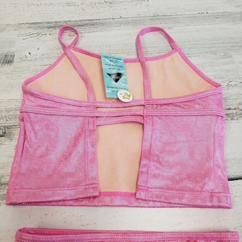 Sand n Sun Girls 2 Piece Heart Swim Suit Size 12 - Picture 5 of 8